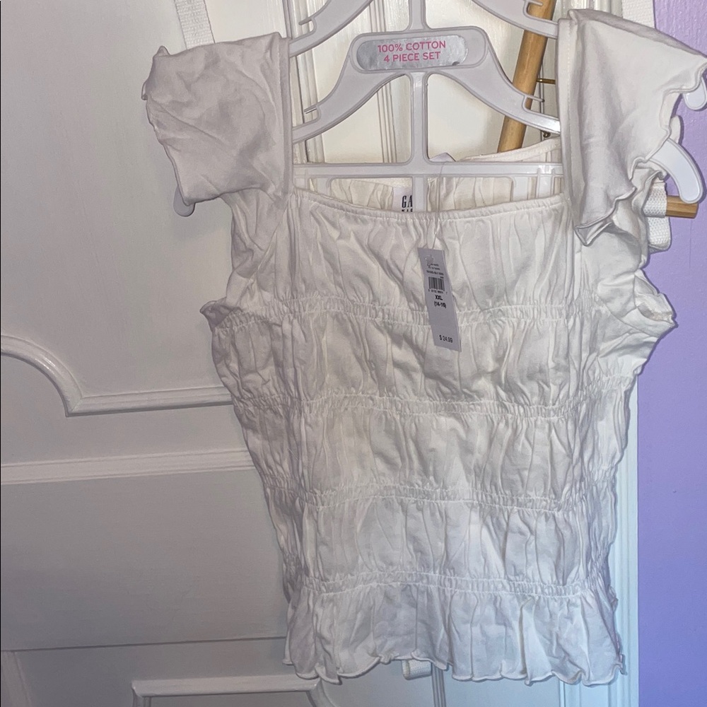 White Cotton kids Top